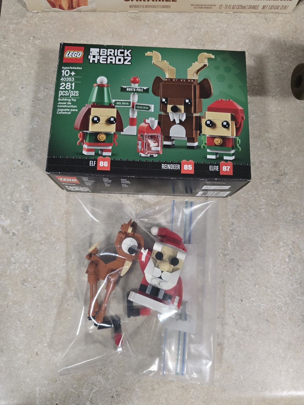 LEGO BrickHeadz Holiday Elf & Reindeer Set - Red, Brown